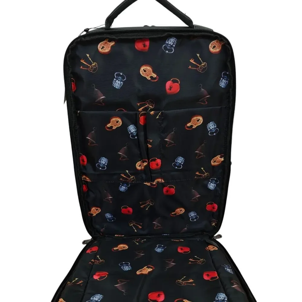Robert Graham Backpack Solid Black Travel Commuting Padded Laptop Pocket NWT